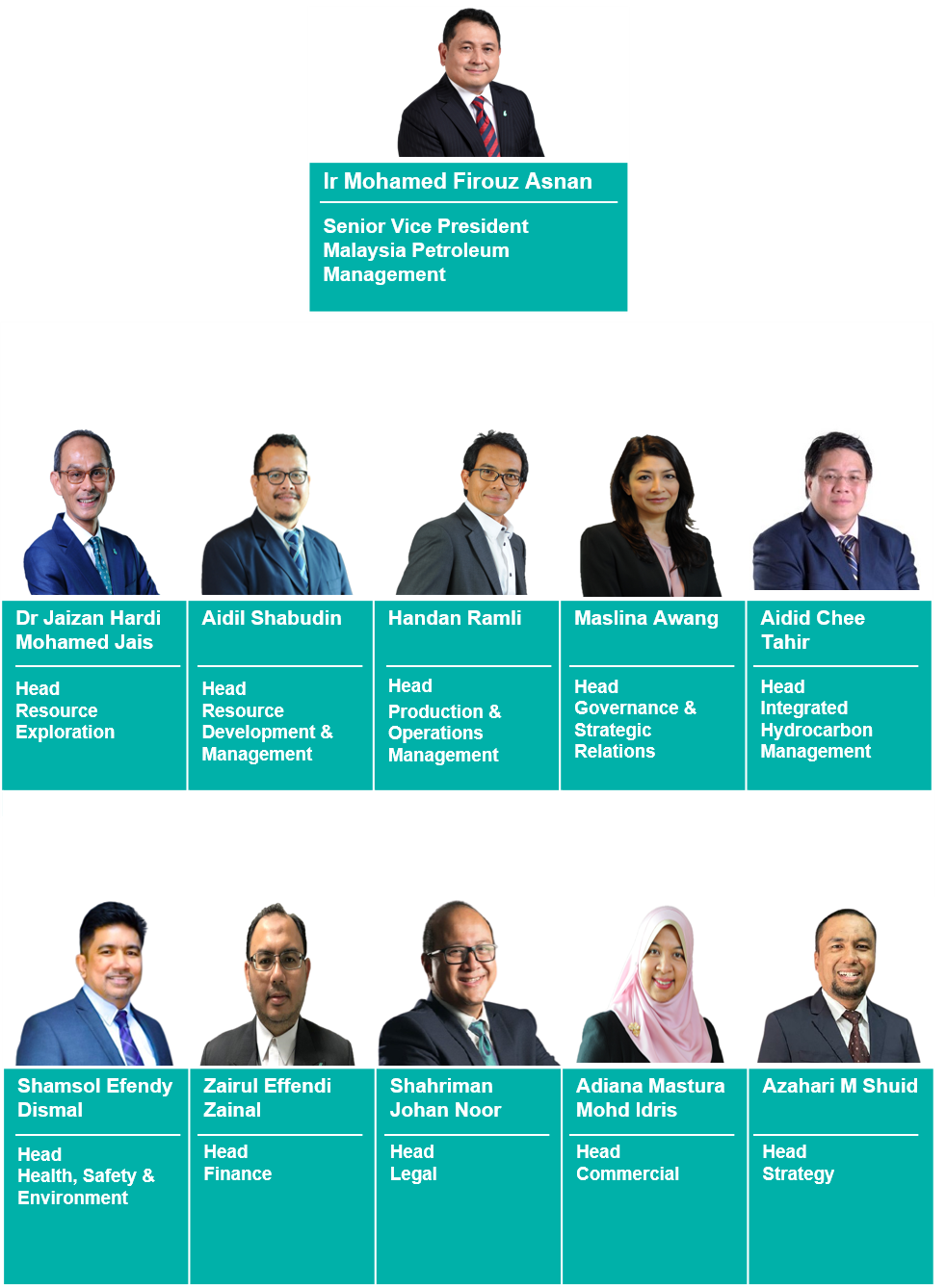Petronas Organizational Chart